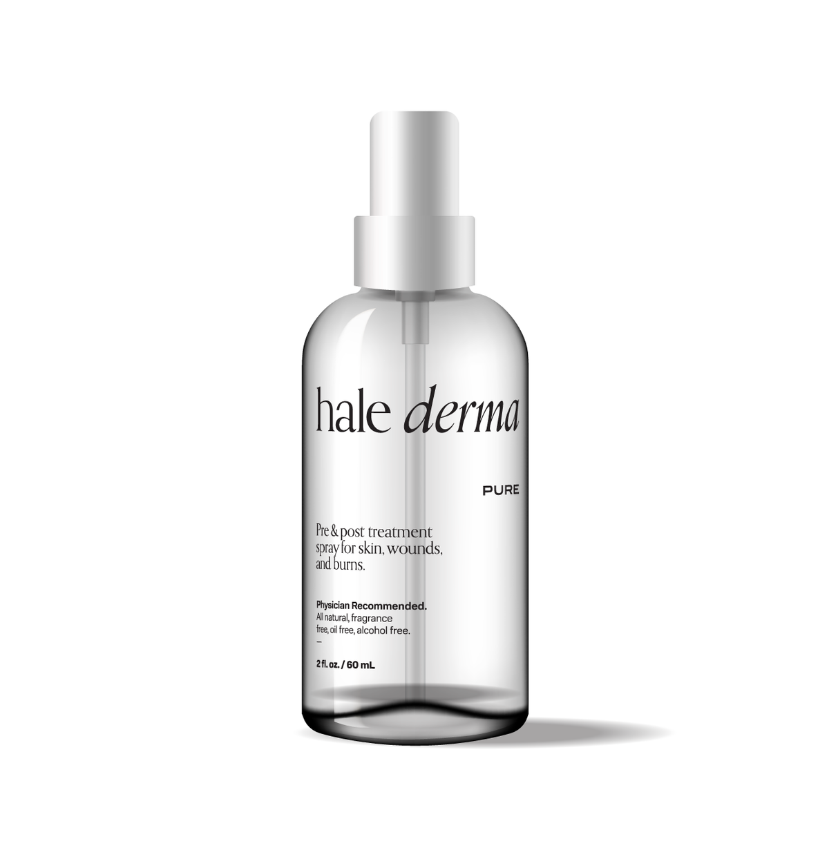 Hale Derma Hypochlorous Acid Skin Spray 2oz bottle packshot