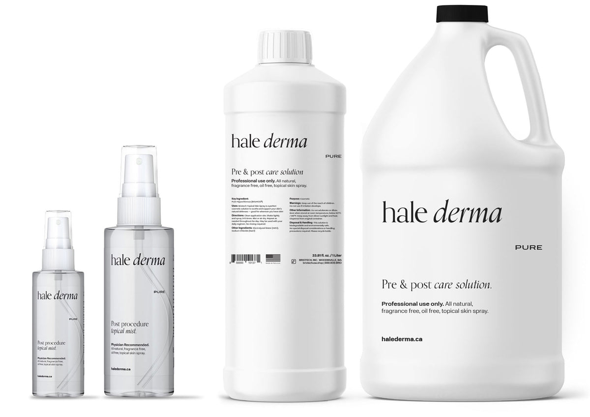 Hale Derma Hypochlorous Acid Skin Spray 4oz in the Hale Derma range lineup